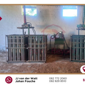 2 x TIGER bale presses (Hydraulic)  2 x Double castors + Central “Powerpack”