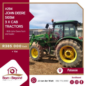 John Deere 5105M CAB TRACTOR