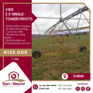 2 x single-tower pivots