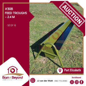 Feed Troughs – 2.4 m (set of 10) (#308D)