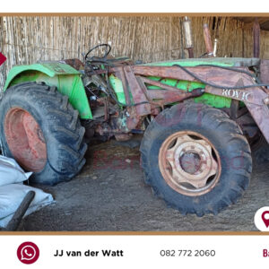 Deutz Dx 3.70 with Rovic bale fork