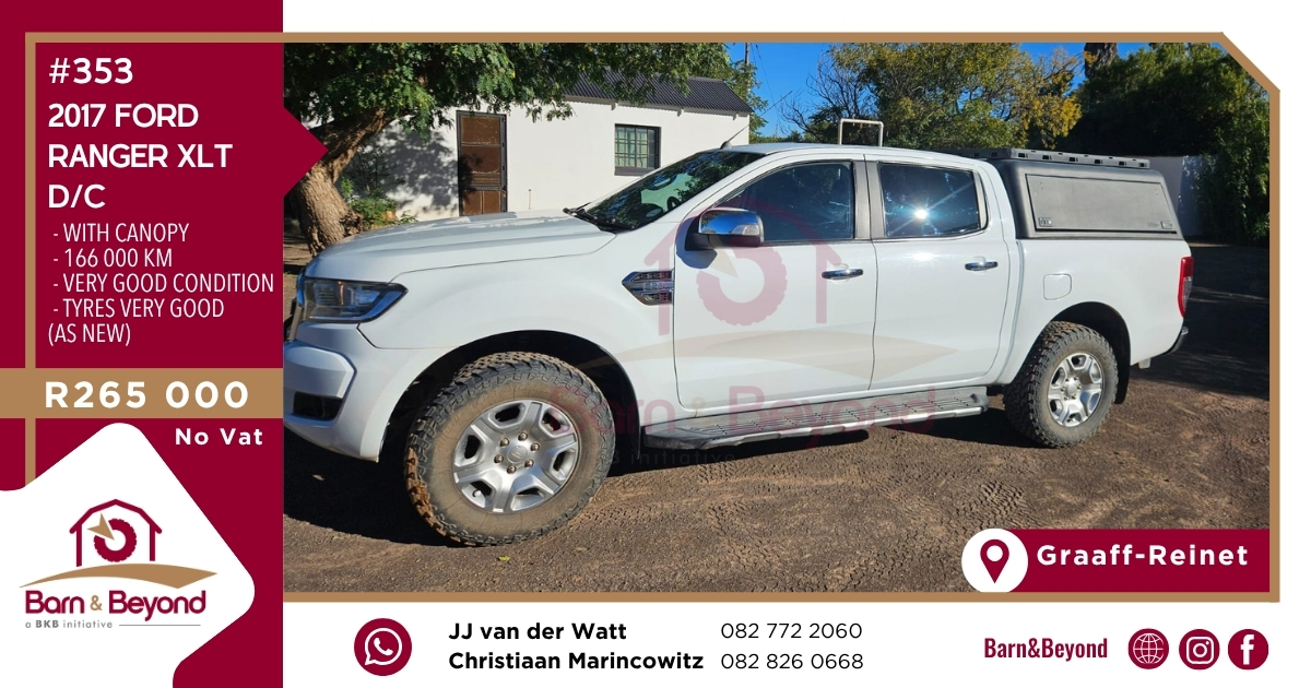 2017 FORD RANGER XLT D/C