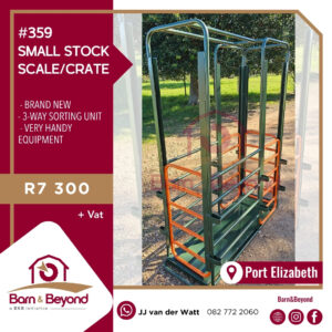SMALL STOCK SCALE/CRATE