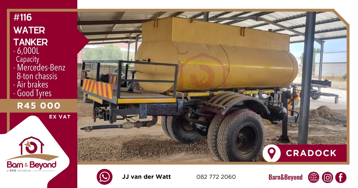Water Tanker – 6,000L Capacity
