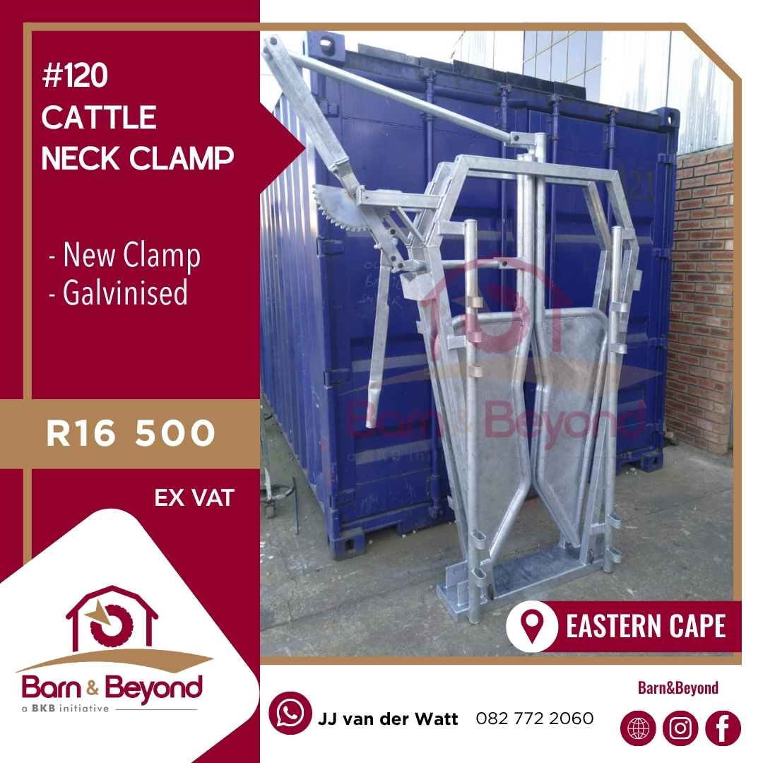 Galvanised Cattle Neck Clamp