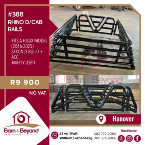 Rhino Double Cab Rails – Toyota Hilux (2016–2025)