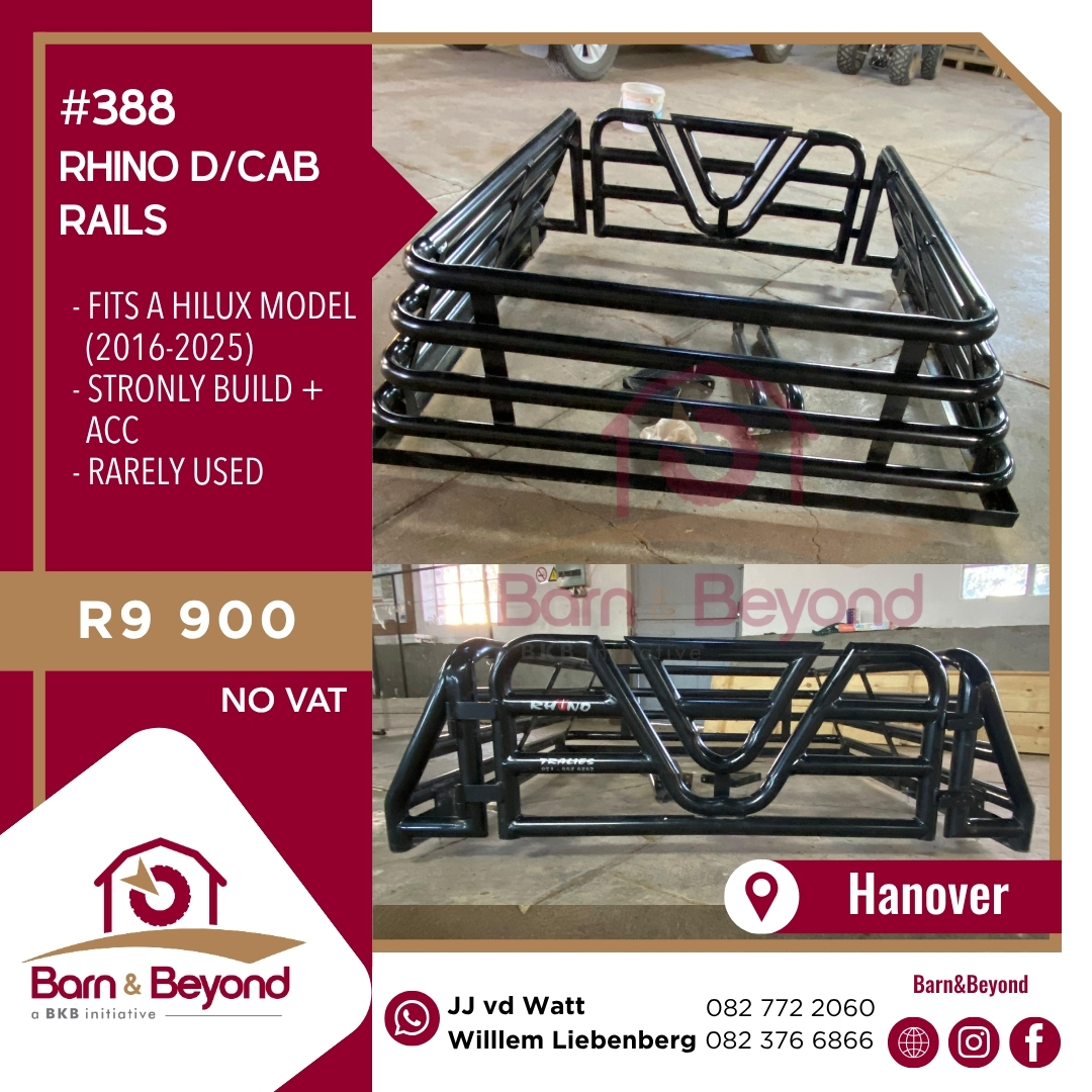 Rhino Double Cab Rails – Toyota Hilux (2016–2025)