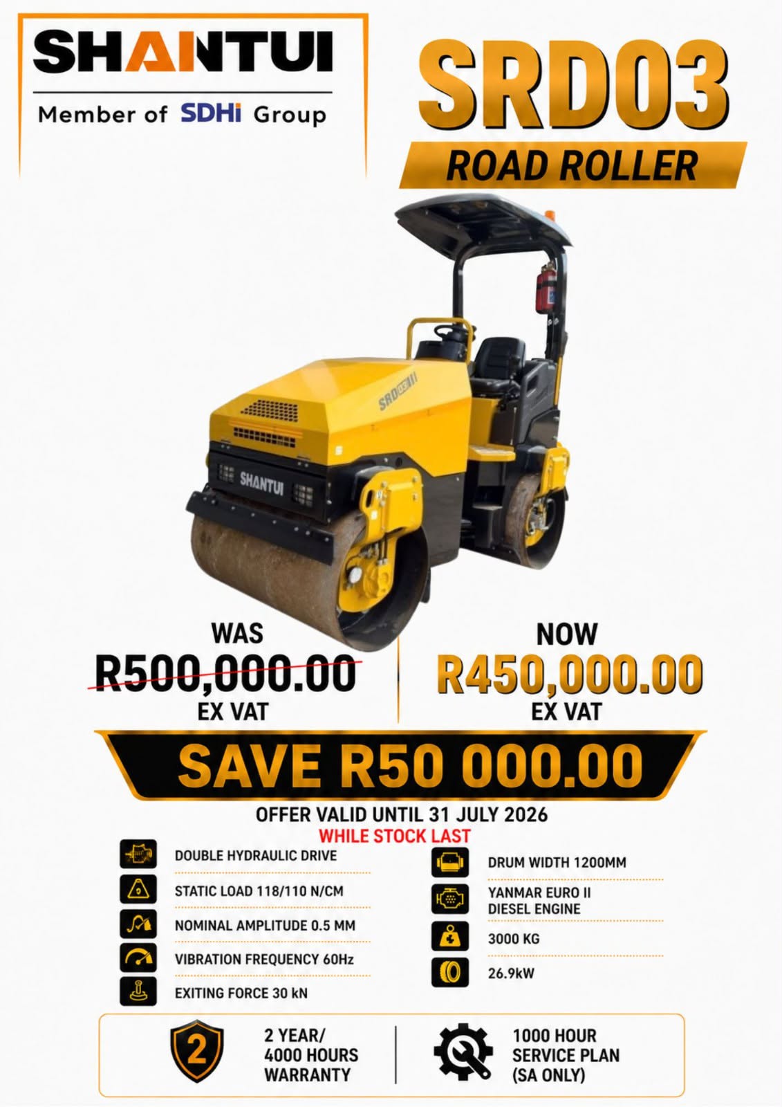 Shantui SRD03 Road Roller - Image 2