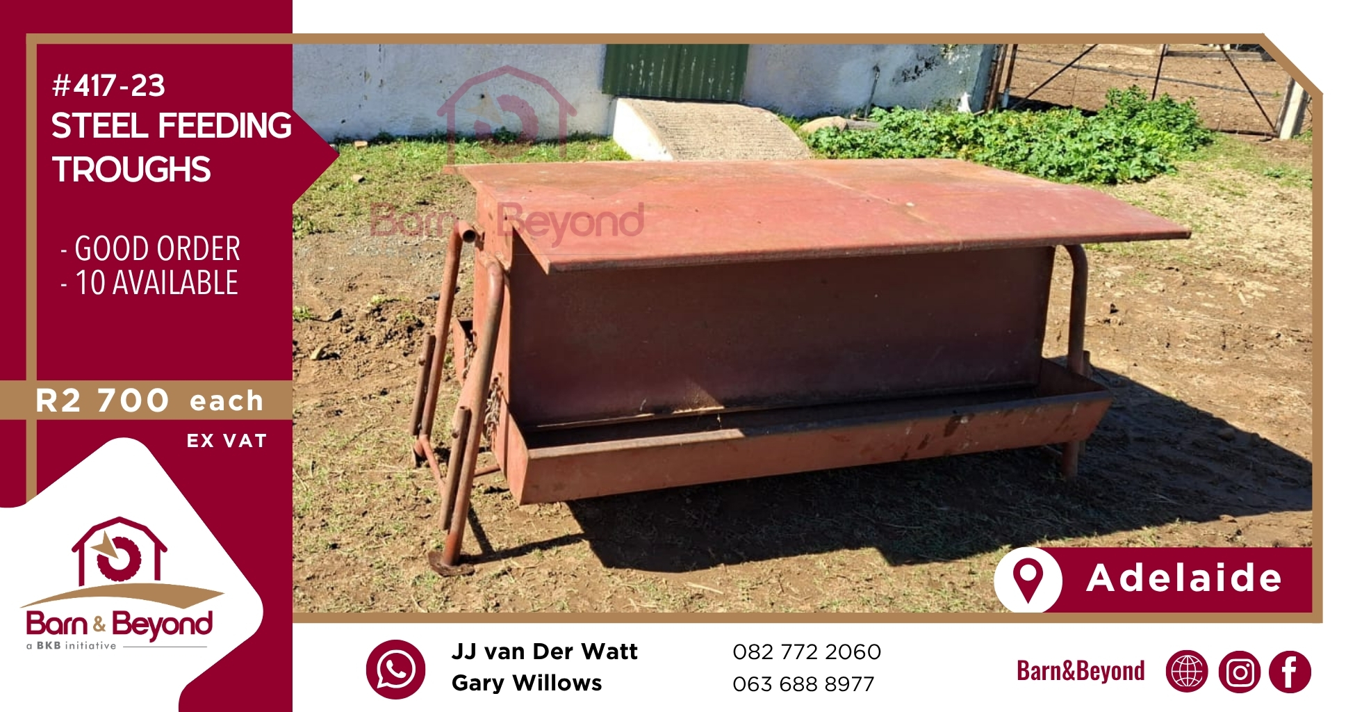 Steel Feeding Troughs