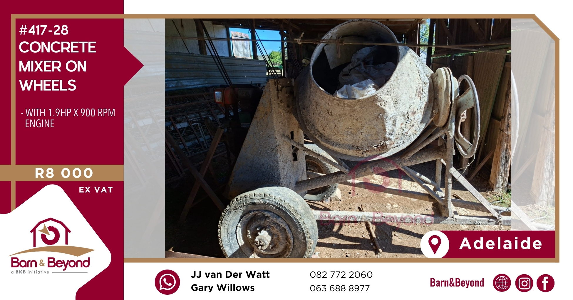 Concrete Mixer on Wheels