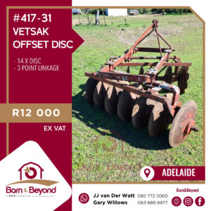 Vetsak Offset Disc Harrow