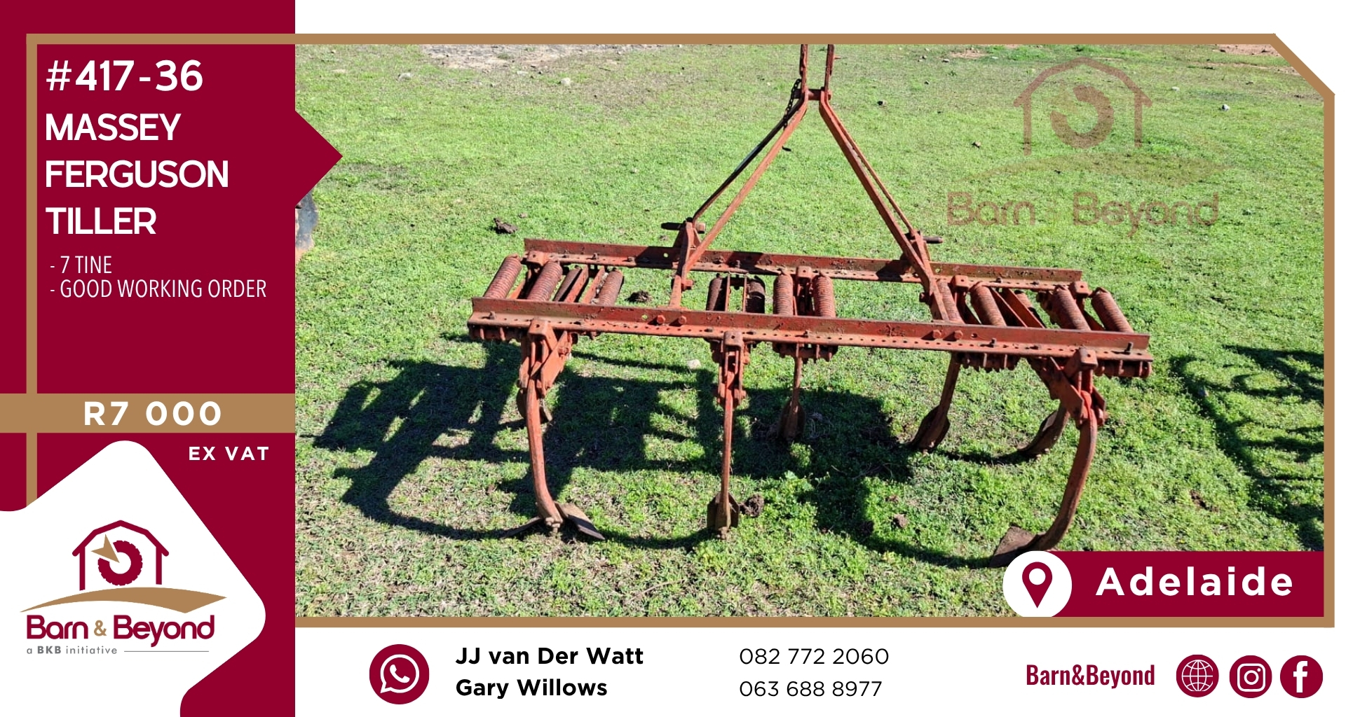 Massey Ferguson 7-Tine Tiller