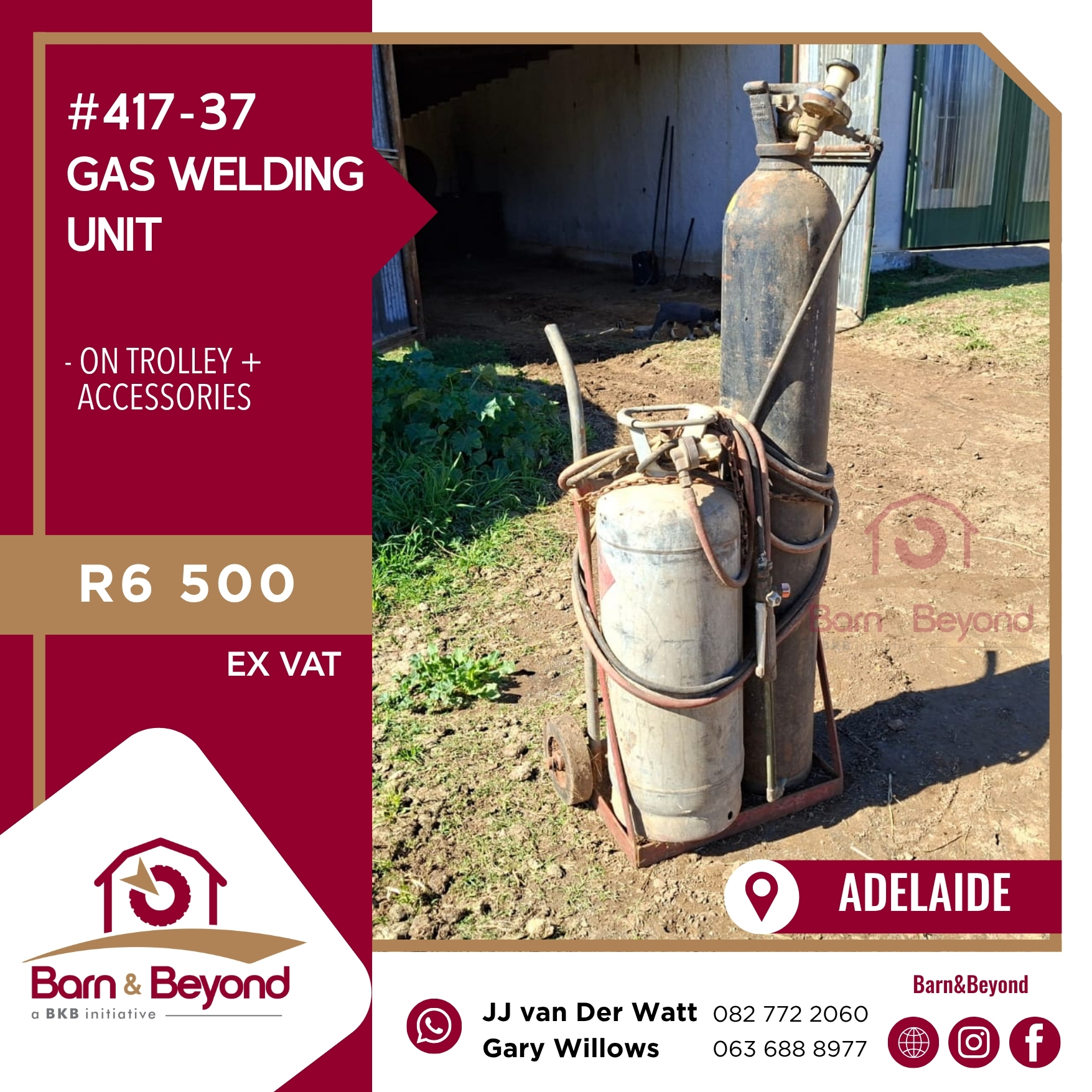 Gas Welding Unit on Trolley