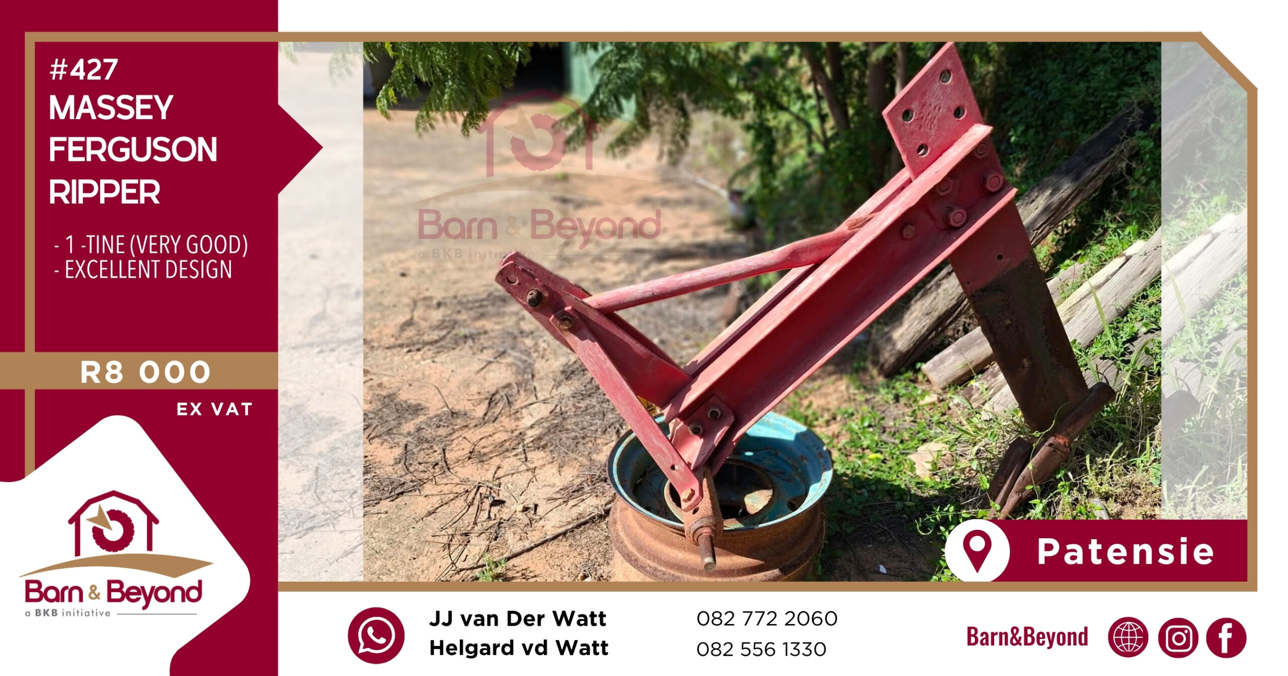 Massey Ferguson 1-Tine Ripper