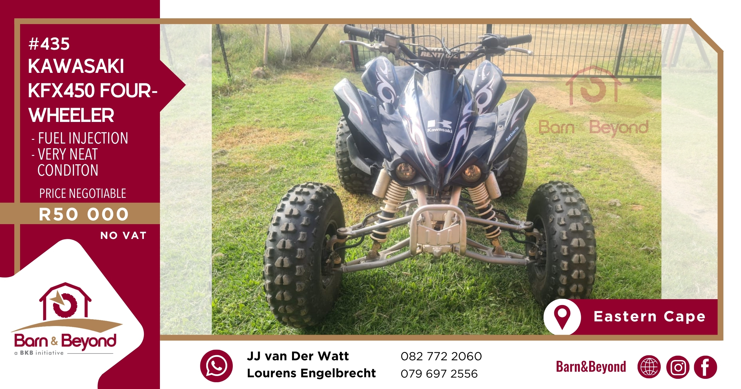 Kawasaki KFX450 Four-Wheeler