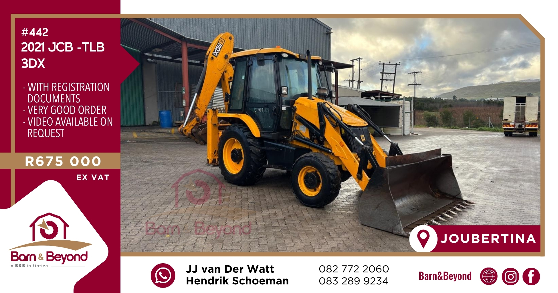 2021 JCB 3DX TLB