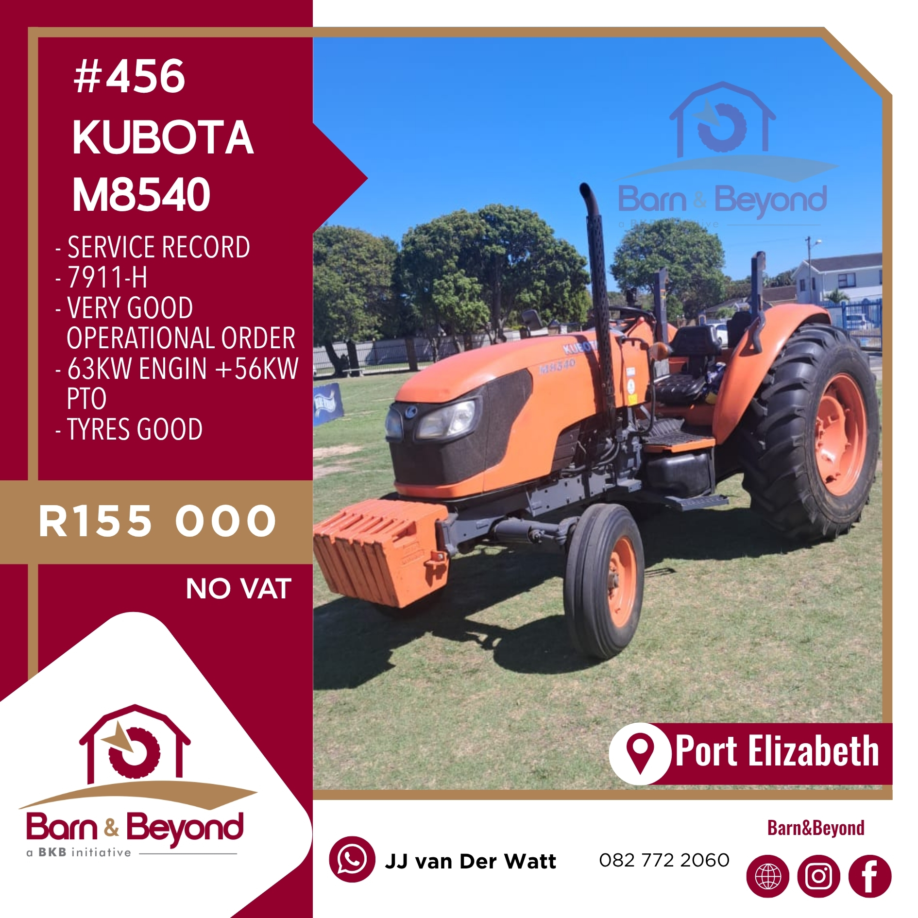 Kubota M854