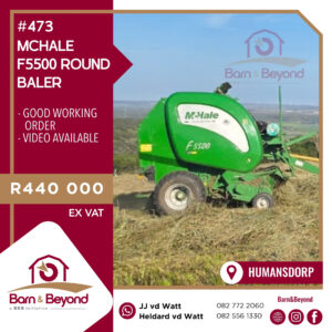 McHALE F5500 ROUND BALER